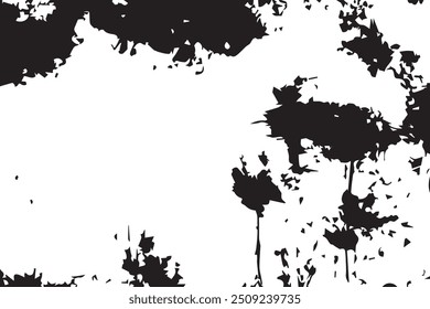Black and white Grunge Background. Grunge overlay layer. Abstract black and white vector background. Monochrome particles abstract texture. 