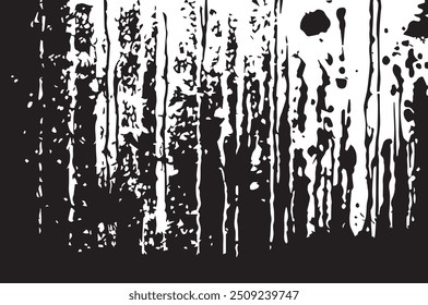 Black and white Grunge Background. Grunge overlay layer. Abstract black and white vector background. Monochrome particles abstract texture. 