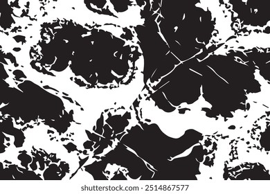 Black and white Grunge Background. Overlay texture.  grunge urban texture. Monochrome texture. Vector Background. 