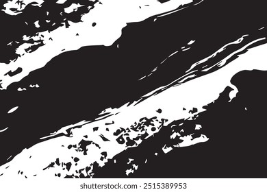 Black and white Grunge Background. Overlay texture.  grunge urban texture. Monochrome texture. Vector Background. 