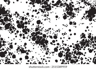 Black and white Grunge Background. Overlay texture.  grunge urban texture. Monochrome texture. Vector Background. 