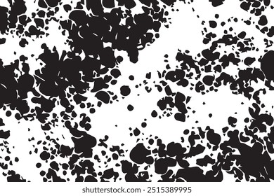 Black and white Grunge Background. Overlay texture.  grunge urban texture. Monochrome texture. Vector Background. 