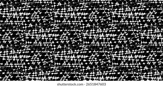 Black and white grunge background. Pattern. Abstraction. Simple motif. Background, seamless pattern, wrapping paper, prints on clothes, patterns on fabric, scarf, wallpaper, carpet, packaging.