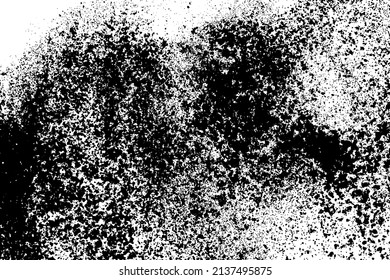 Black and white grunge background. Post-apocalyptic style texture. Digitally generated image. Vector design elements. Illustration, Eps 10.