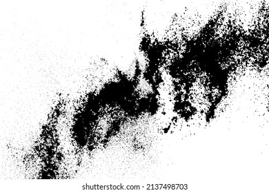 Black and white grunge background. Post-apocalyptic style texture. Digitally generated image. Vector design elements. Illustration, Eps 10.