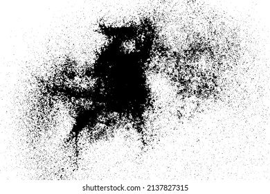 Black and white grunge background. Post-apocalyptic style texture. Digitally generated image. Vector design elements. Illustration, Eps 10.