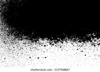 Fondo negro y blanco. Textura de estilo post-apocalíptico. Imagen generada digitalmente. Elementos de diseño de vectores. Ilustración, Eps 10.