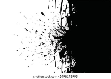 Black and white Grunge Background. Rough, scratch, splatter grunge pattern design. Overlay texture. Sketch grunge design. Black and white Grunge texture. Black dusty scratchy texture.