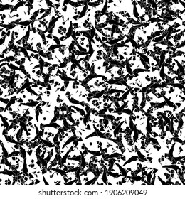 Black and white grunge background seamless pattern
