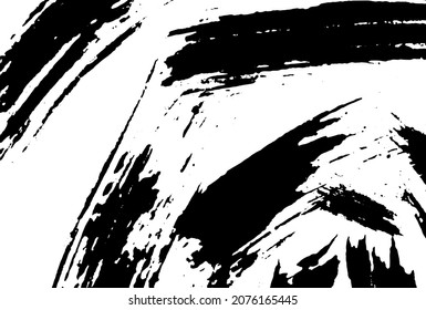 Fondo negro y blanco. Tantas de pintura negra en blanco. El fondo abstracto es monocromo. Imagen psicodélica