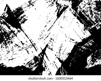 Black and white grunge background. Vector pattern of dirt, paint