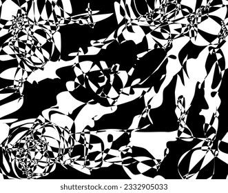 Black and white grunge background. Vector illustration.