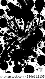 schwarz-weißer brüchiger Hintergrund, Vektorgrafik