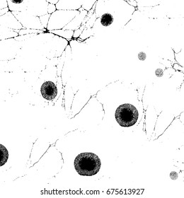 Black and white grunge background. Vector abstract texture