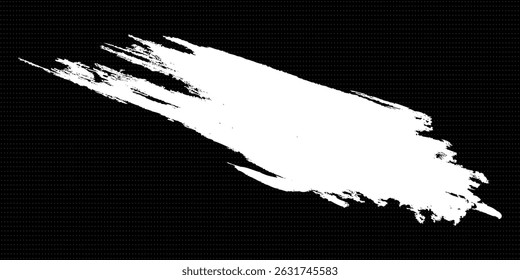 Black and white Grunge Brush Stroke Vector
