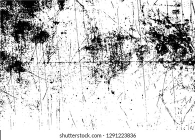 Black and white grunge. Distress overlay texture. Abstract surface dust and rough dirty wall background concept. Distress illustration simply place over object to create grunge effect . Vector EPS10.