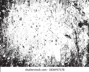 Black and white grunge. Distress overlay texture. Abstract surface dust and rough dirty wall background concept. 
Distress illustration simply place over object to create grunge effect. Vector EPS10.