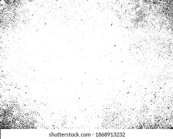 Black and white grunge. Distress overlay texture. Abstract surface dust and rough dirty wall background concept. 
Distress illustration simply place over object to create grunge effect. Vector EPS10.