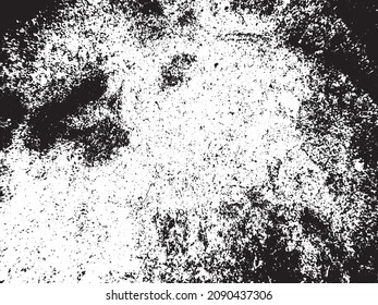 Black and white grunge. Distress overlay texture. Abstract surface dust and rough dirty wall background concept. 
Distress illustration simply place over object to create grunge effect. Vector EPS10.
