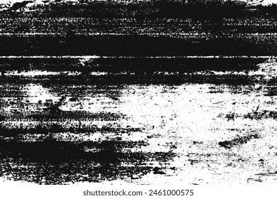 Black and white grunge. Distress overlay texture. Abstract surface dust and rough dirty wall background concept. Worn, torn, weathered effect. Vector illustration, EPS 10.