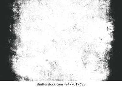 Black and white grunge. Distress overlay texture. Abstract surface dust and rough dirty wall background concept. Worn, torn, weathered effect. Vector illustration, EPS 10.
