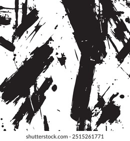 Black and white grunge. Distress overlay texture. Surface dust and rough dirty wall background concept. Distress illustration simply place over object to create grunge effect. Vector EPS10.