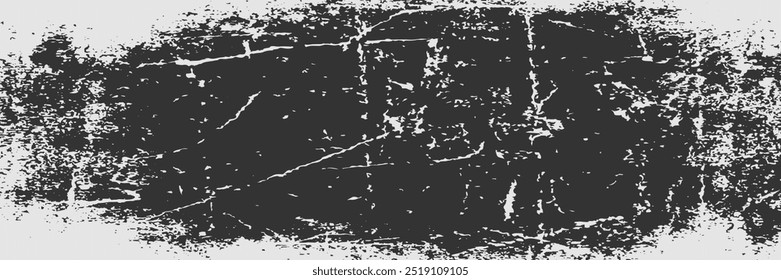 Grunge preto e branco. Textura de sobreposição de angústia. Abstrato pó de superfície e conceito de fundo de parede suja áspera. Efeito desgastado, rasgado e resistido. Ilustração vetorial, vetor