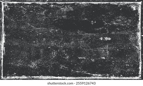 Black and white grunge. Distress overlay texture. Abstract surface dust and rough dirty wall background concept. Worn, torn, weathered effect. Vector illustration, EPS 10.