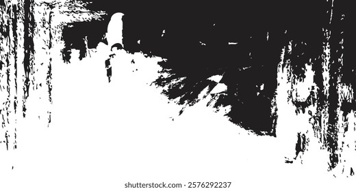 Black and white grunge. Distress overlay texture. Abstract surface dust and rough dirty wall background concept art modern