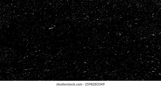 Black and white grunge. Distress overlay texture. Rough and dirty wall background concept with abstract surface dust. Old, worn, weathered, torn effect. Vector illustration