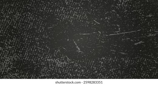 Black and white grunge. Distress overlay texture. Rough and dirty wall background concept with abstract surface dust. Old, worn, weathered, torn effect. Vector illustration