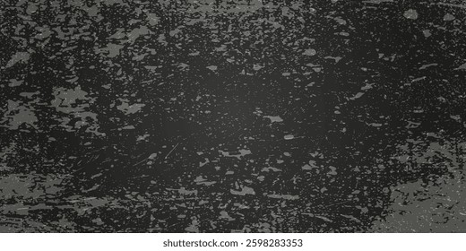 Black and white grunge. Distress overlay texture. Rough and dirty wall background concept with abstract surface dust. Old, worn, weathered, torn effect. Vector illustration