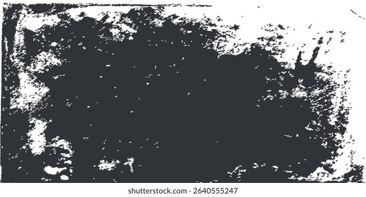 Black and white grunge. Distress overlay texture. Abstract surface dust and rough dirty wall background concept. Worn, torn, weathered effect. Vector illustration, EPS 10.