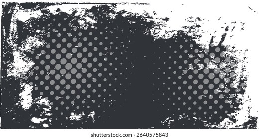 Black and white grunge. Distress overlay texture. Abstract surface dust and rough dirty wall background concept. Worn, torn, weathered effect. Vector illustration, EPS 10.
