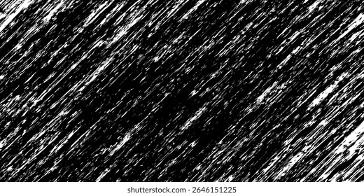 Grunge preto e branco. Textura de sobreposição de angústia. Abstrato pó de superfície e conceito de fundo de parede suja áspera. Efeito desgastado, rasgado e resistido. Ilustração vetorial, eps10