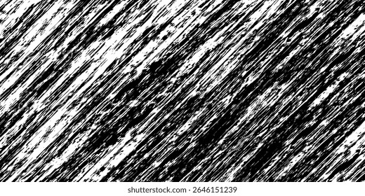 Grunge preto e branco. Textura de sobreposição de angústia. Abstrato pó de superfície e conceito de fundo de parede suja áspera. Efeito desgastado, rasgado e resistido. Ilustração vetorial, moderna