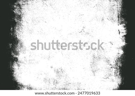 Black and white grunge. Distress overlay texture. Abstract surface dust and rough dirty wall background concept. Worn, torn, weathered effect. Vector illustration, EPS 10.