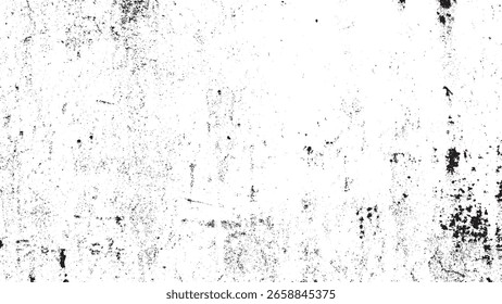 Black and White Grunge Distressed Texture Overlay