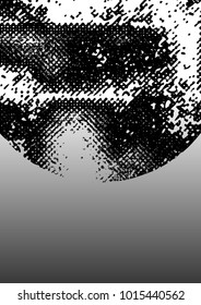 Black and White Grunge Dust Messy Background. Easy To Create Abstract Vintage, Dotted, Scratched Effect With Grain And Noise. Aged Design Element. Black and White Vector