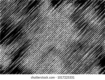 Black and White Grunge Dust Messy Background. Easy To Create Abstract Vintage, Dotted, Scratched Effect With Grain And Noise. Aged Design Element. Black and White Vector