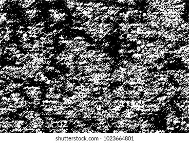 Black and White Grunge Dust Messy Background. Easy To Create Abstract Vintage, Dotted, Scratched Effect With Grain And Noise. Aged Design Element. Black and White Vector