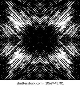Black and White Grunge Dust Messy Background. Easy to Create Overlay Illustration Over Any Design to Create Grunge Vintage Effect and Depth with Grain And Noise. Perfect For Posters, T-shirts, Banners
