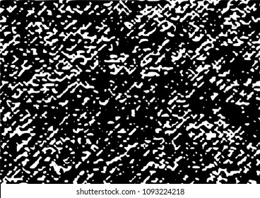 Black and White Grunge Dust Messy Background. Easy To Create Abstract Vintage, Dotted, Scratched Effect With Grain And Noise. Aged Design Element. Black and White Vector