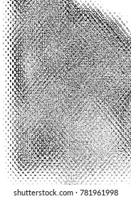 Black and White Grunge Dust Messy Background. Easy To Create Abstract Vintage, Dotted, Scratched Effect With Grain And Noise. Aged Design Element. Black and White Vector