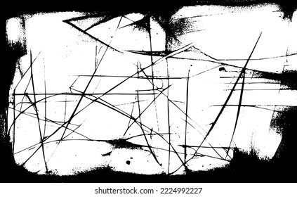 Grunge blanco y negro. Efecto. abstracto, salpicado, sucio, textura para tu diseño. Grano de presión de sobreposición de polvo