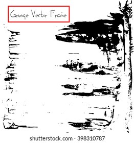 Black and white grunge frame