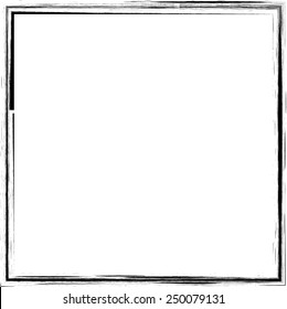 Black and White Grunge Frame for your Design .