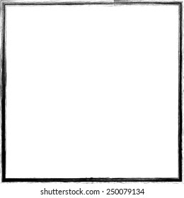Black and White Grunge Frame for your Design .