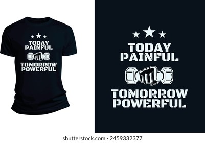 Black and White Grunge Gym T-Shirt, modern typography t-shirt design, motivational t-shirt design