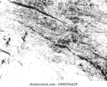 Black and white Grunge halftone vector. Distress overlay texture. Abstract surface dust and rough background concept. Distress illustration place over